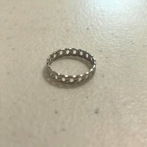 Women’s Silver Chain Ring Size 7